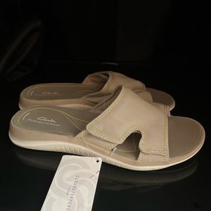 CLARKS CLOUDSTEPPERS ADJUSTABLE SLIDES SIZE 10
